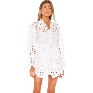 SAYLOR FREYA DRESS IN WHITE
